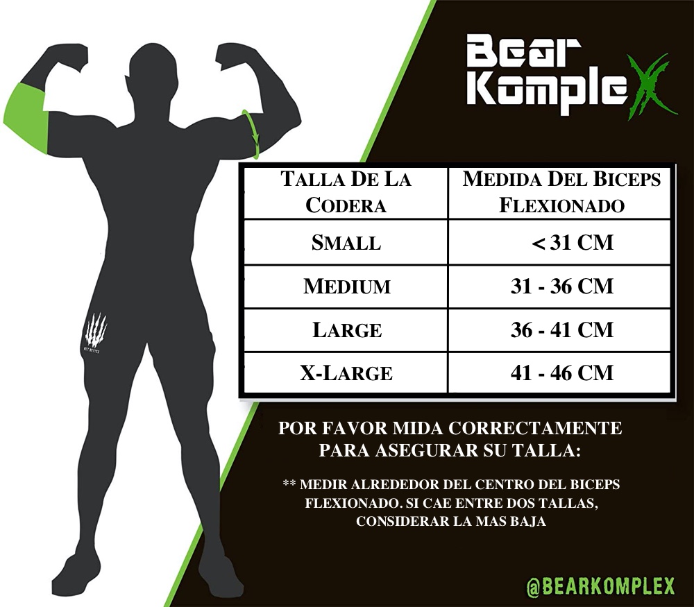 Tabla de tallas coderas Bear Komplex