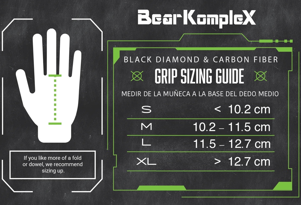 Tabla de tallas Grips Bear Komplex