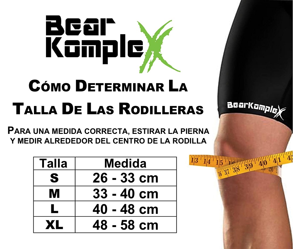 Tabla tallas rodilleras BK lIte